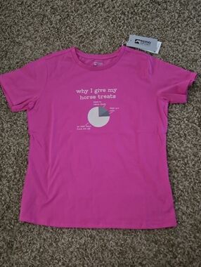 Riding Sport Women's Pink Graphic Short Sleeve Tee